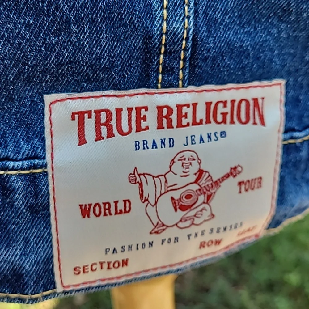 True Religion Jean Jacket Size XL Blue